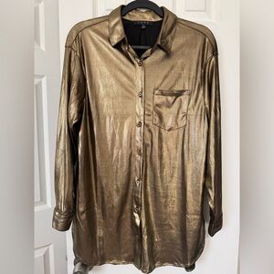 12th Tribe Gold Button Up